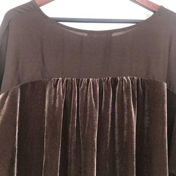 Suzanne Betro Two Piece Brown Velour Matching Lounge Pants and Top NEW - Picture 7 of 16